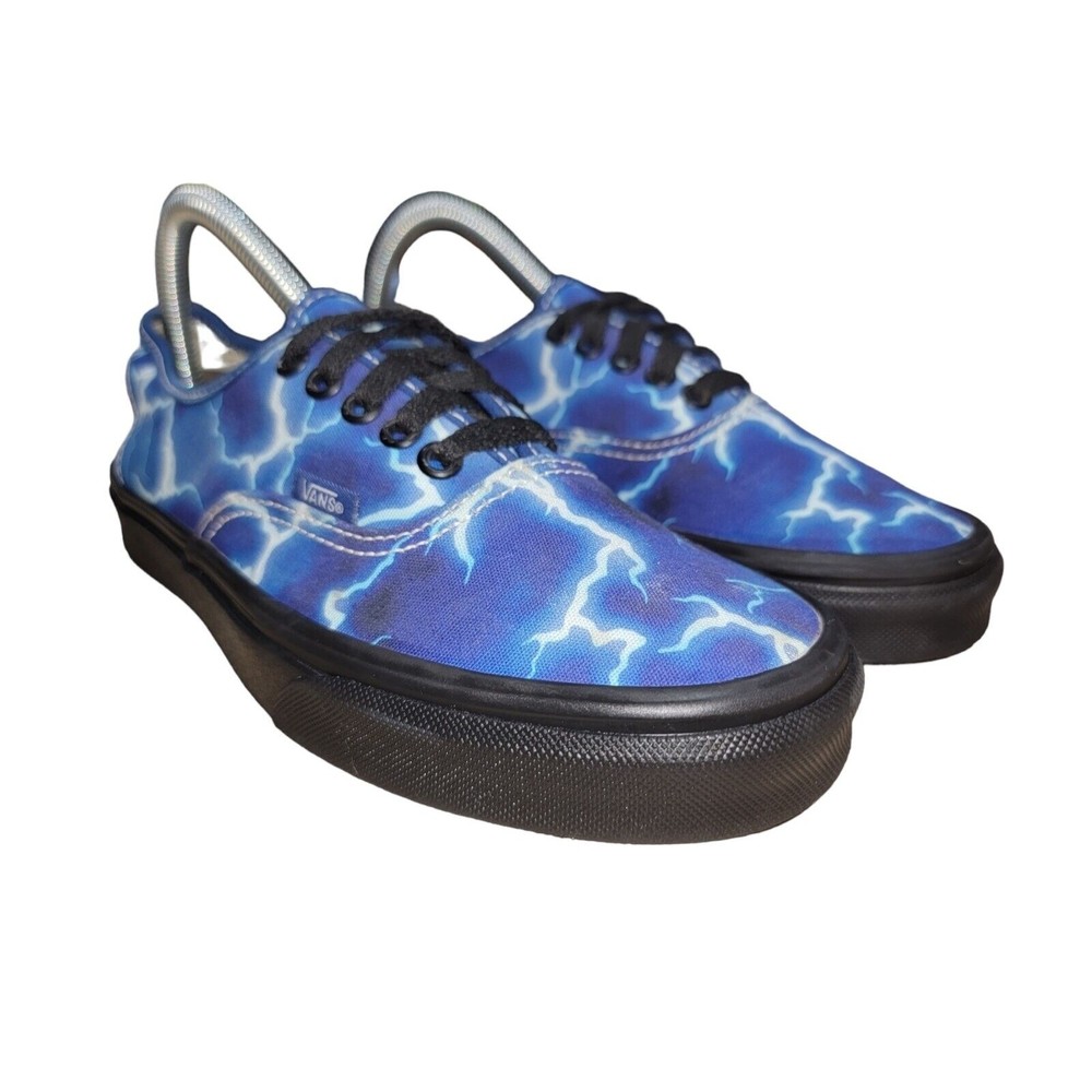 Vans Women's Off The Wall Blue Lightning Casual Skate Shoes Sneakers Size 8‎